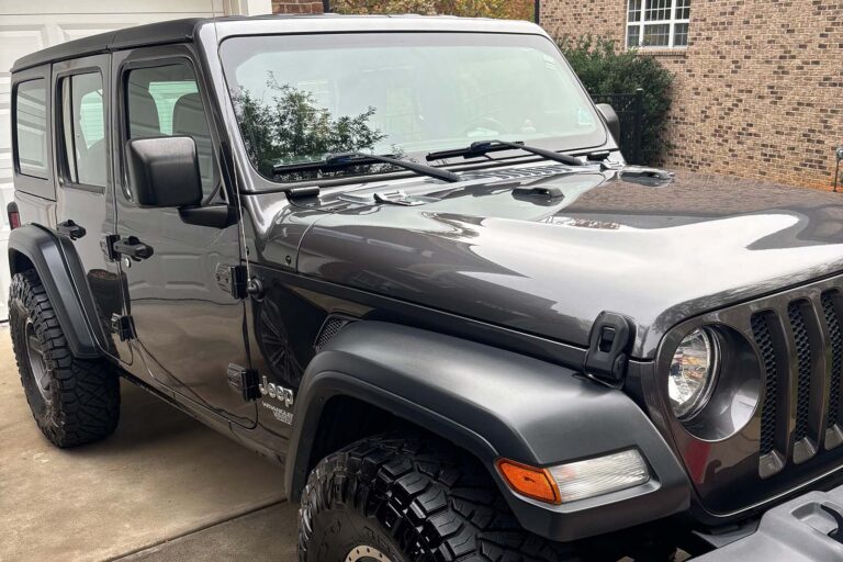 A Jeep with a fresh exterior detail in Tega Kay, SC.
