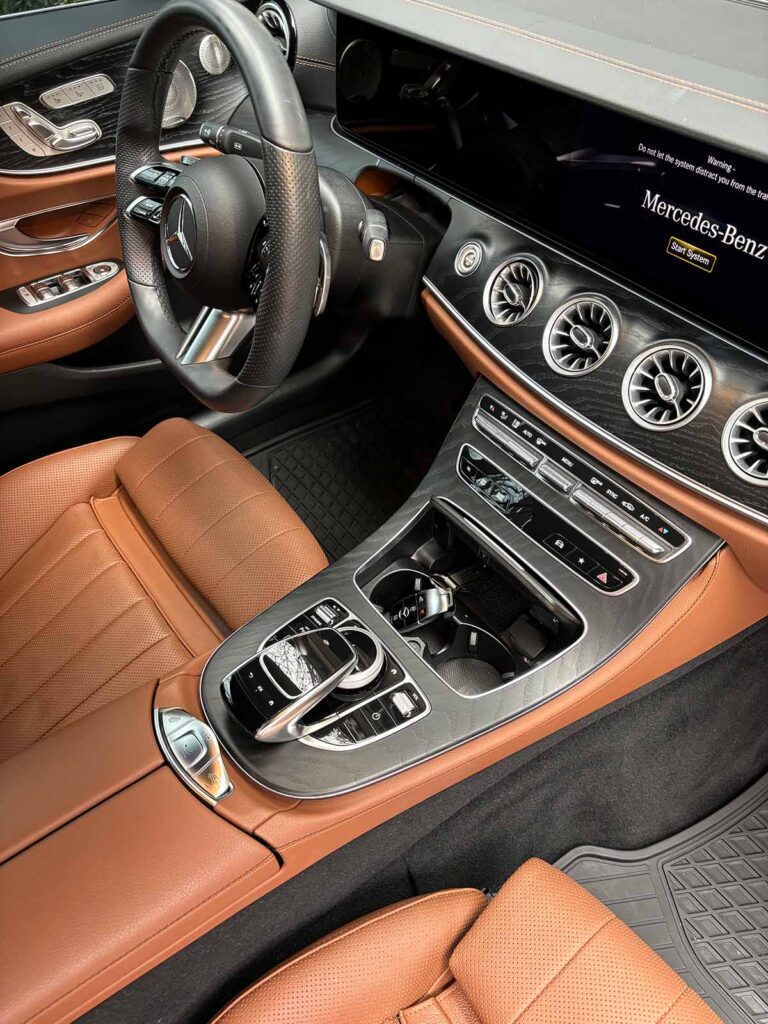 The interior of a vehicle that has been freshly detailed at an Indian Land, SC residence.