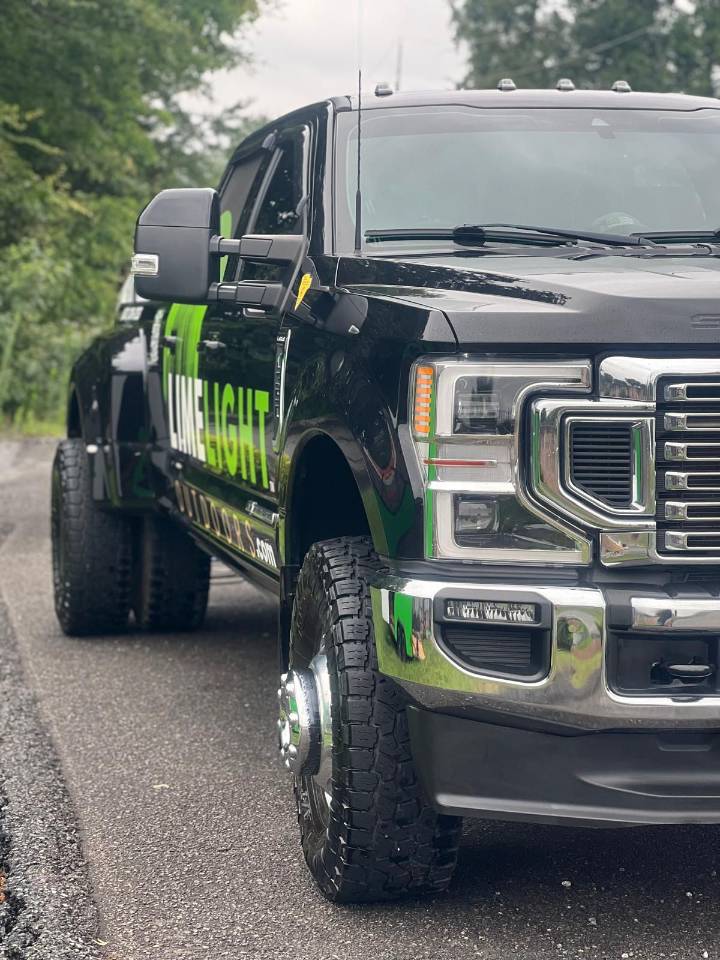 One of our customers' work truck after a detail job in Pineville, NC.